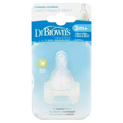 Dr. Browns Original Nipple, Level 2 (3m+), 2 Count